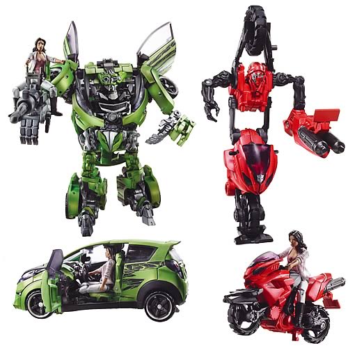 Transformers ROTF Human Alliance Skids & Arcee with Mikaela